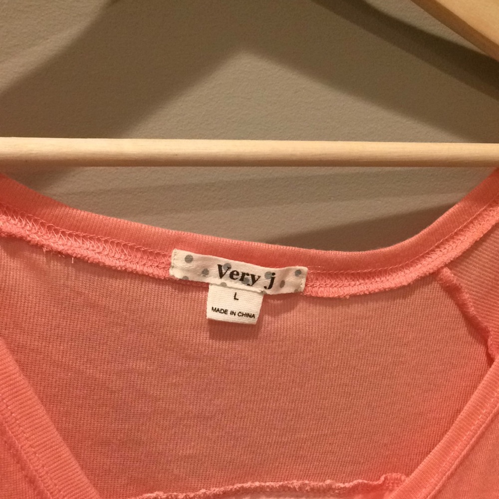 Very J Peach Blouse View 3
